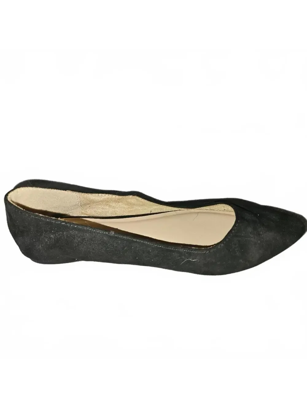 Old Navy Black Suede Pointed Toe Flats Size 8